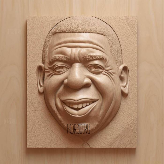 Magic Johnson 1 stl model for CNC